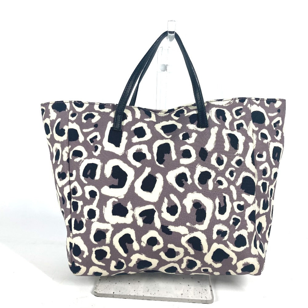 GUCCI 284721 チルドレンズ キッズ レオパード 豹 ヒョウ ハンドバッグ カバン トートバッグ ナイロン/レザー キッズ パープル