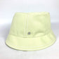 HERMES Stitch Serie Logo Bucket Hat, Cotton, Women's, Light Green
