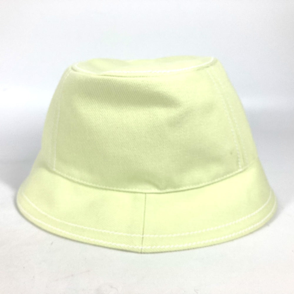 HERMES Stitch Serie Logo Bucket Hat, Cotton, Women's, Light Green