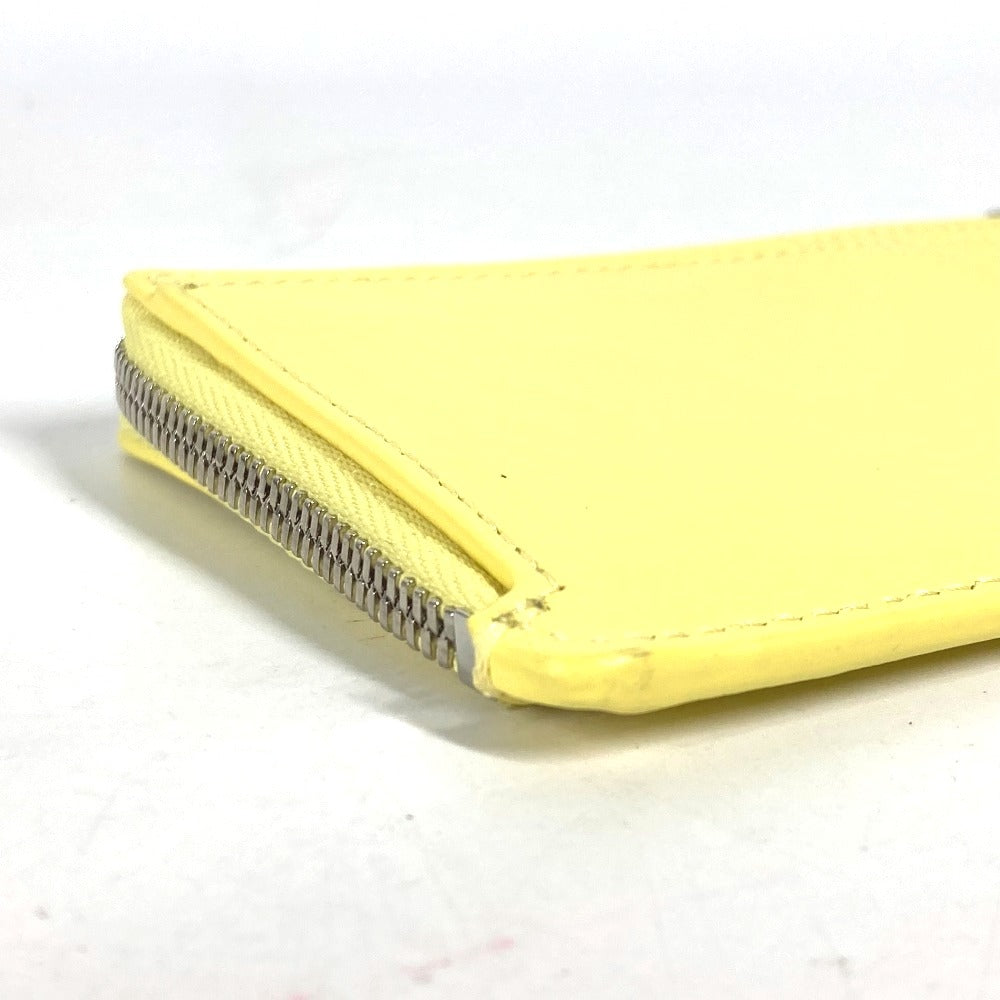 BALENCIAGA 736734 ロゴ ENVELOPE ロング コイン & カードホルダー コインケース 小銭入れ 財布 カードケース レザー レディース イエロー