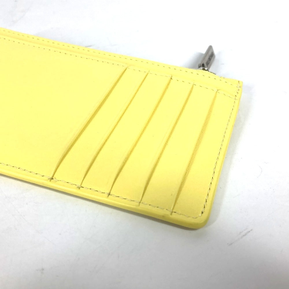 BALENCIAGA 736734 ロゴ ENVELOPE ロング コイン & カードホルダー コインケース 小銭入れ 財布 カードケース レザー レディース イエロー