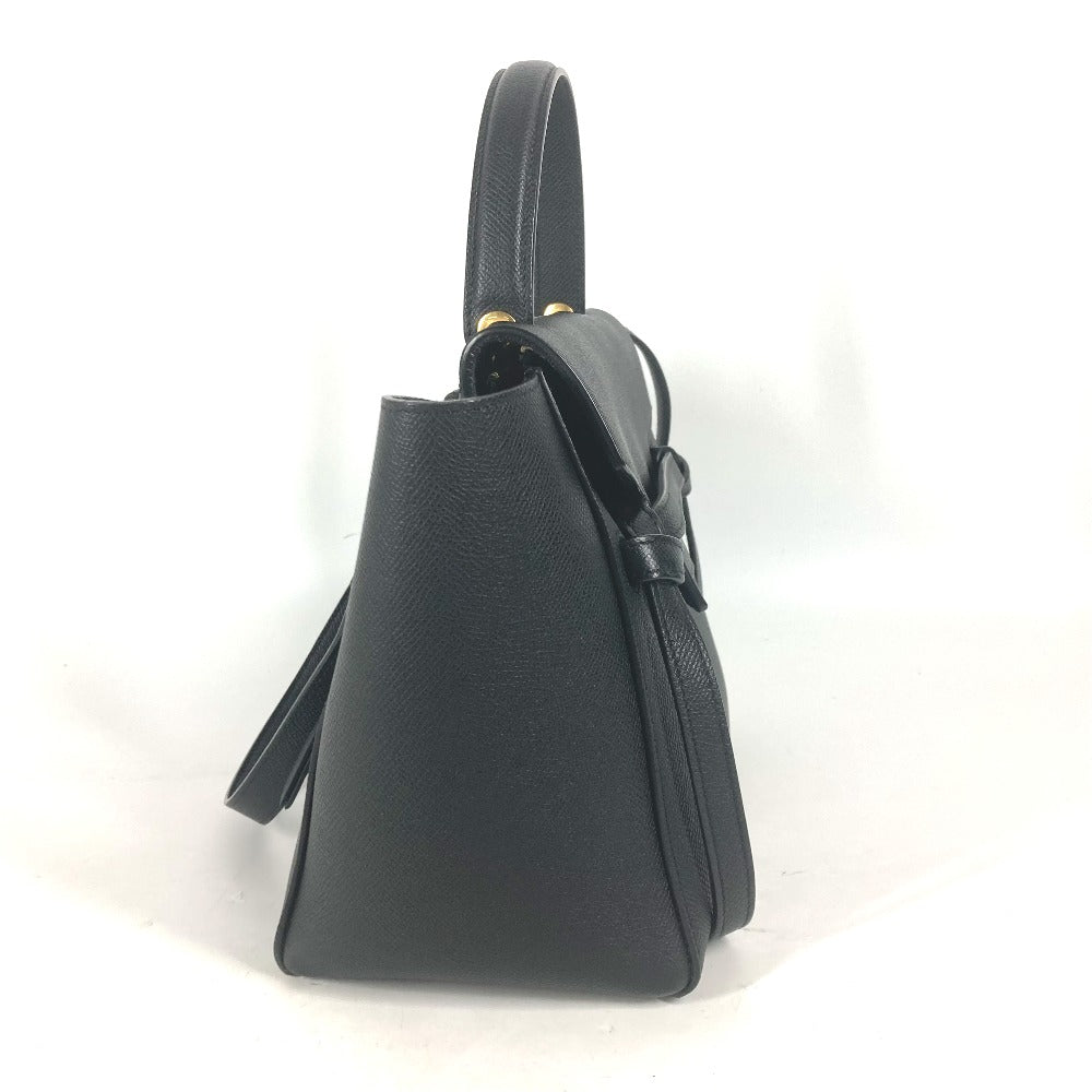 CELINE マイクロ トートバッグ ベルトバッグ 2WAY ショルダーバッグ 肩掛け 斜め掛け ハンドバッグ レザー レディース ブラック