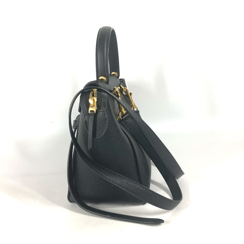 CELINE マイクロ トートバッグ ベルトバッグ 2WAY ショルダーバッグ 肩掛け 斜め掛け ハンドバッグ レザー レディース ブラック