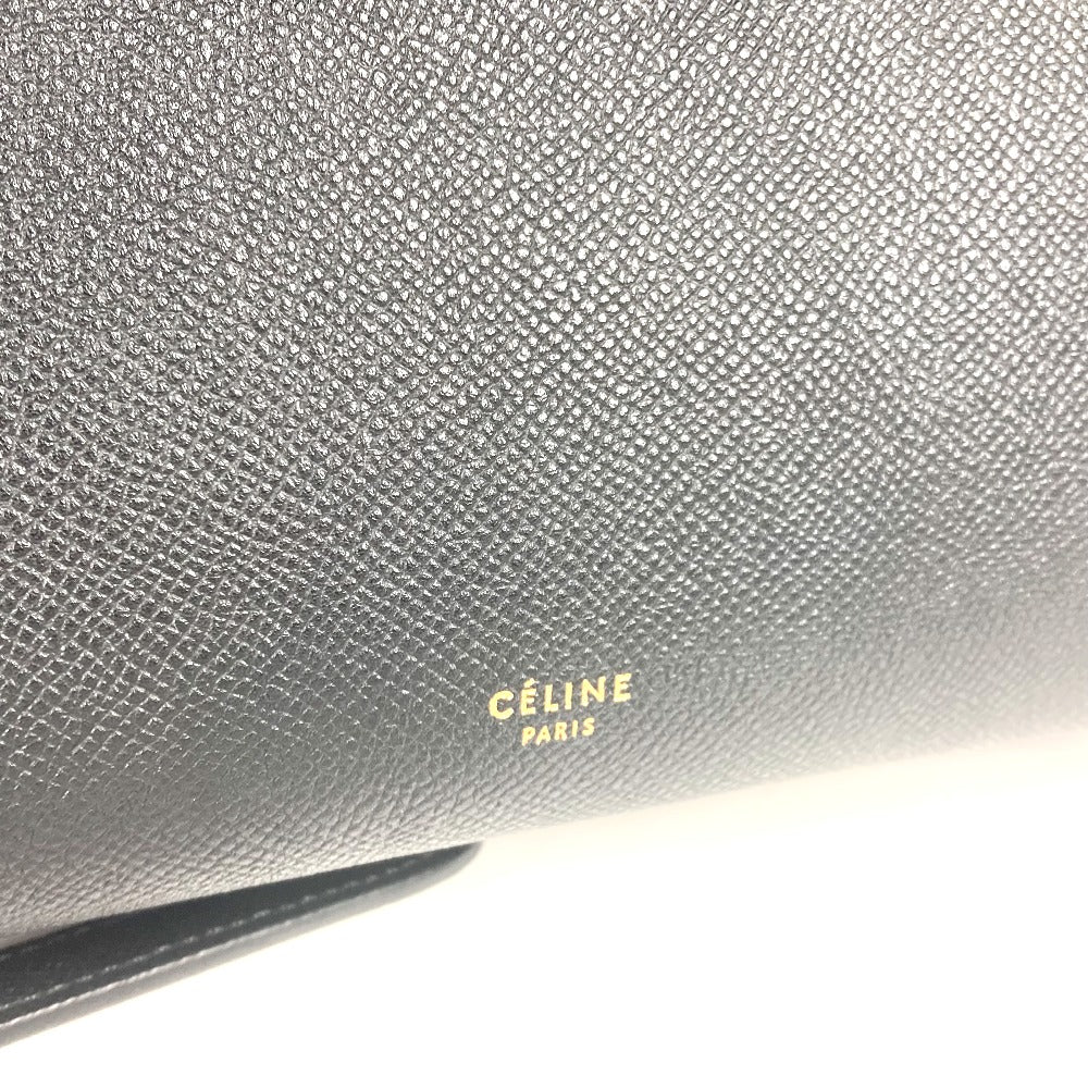 CELINE マイクロ トートバッグ ベルトバッグ 2WAY ショルダーバッグ 肩掛け 斜め掛け ハンドバッグ レザー レディース ブラック