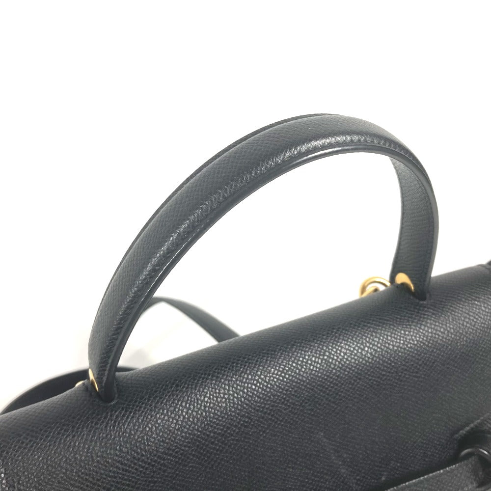 CELINE マイクロ トートバッグ ベルトバッグ 2WAY ショルダーバッグ 肩掛け 斜め掛け ハンドバッグ レザー レディース ブラック