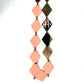 HERMES ラッカーウッド ロングネックレス アクセサリー ネックレス ラッカー レディース ブラウン×ピンク