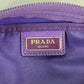 PRADA 1NA350 トライアングルロゴ 三角ロゴ プレート 小物入れ 化粧ポーチ メイクポーチ ポーチ ナイロン レディース パープル
