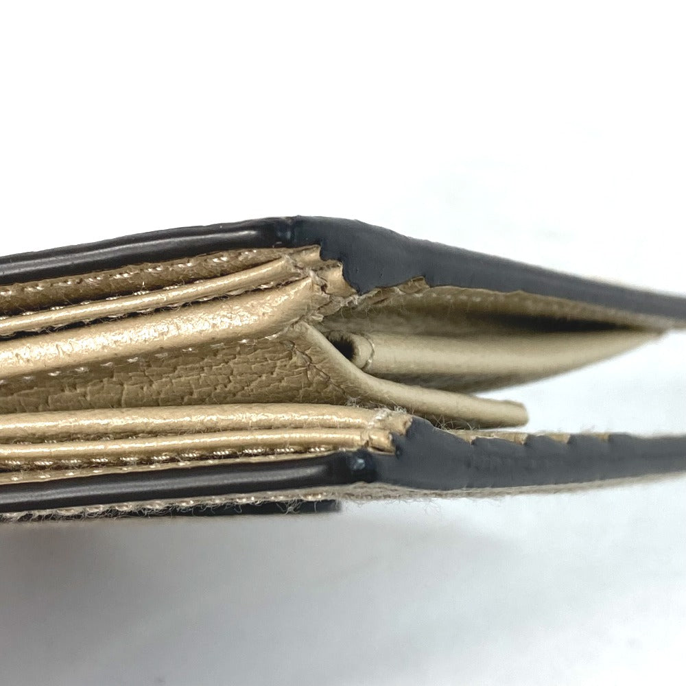GUCCI 625574 ロゴ オフザグリッド Off The Grid コンパクトウォレット 2つ折り財布 ナイロン/レザー メンズ ブラック×ベージュ