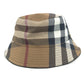 BURBERRY 8052981 チェック ハット帽 帽子 バケットハット ボブハット ハット コットン レディース ベージュ