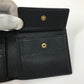 GUCCI 496316 Vintage Logo Print Compact Wallet, Bifold Leather, Men's, Black