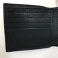 GUCCI 496316 Vintage Logo Print Compact Wallet, Bifold Leather, Men's, Black