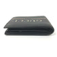 GUCCI 496316 Vintage Logo Print Compact Wallet, Bifold Leather, Men's, Black