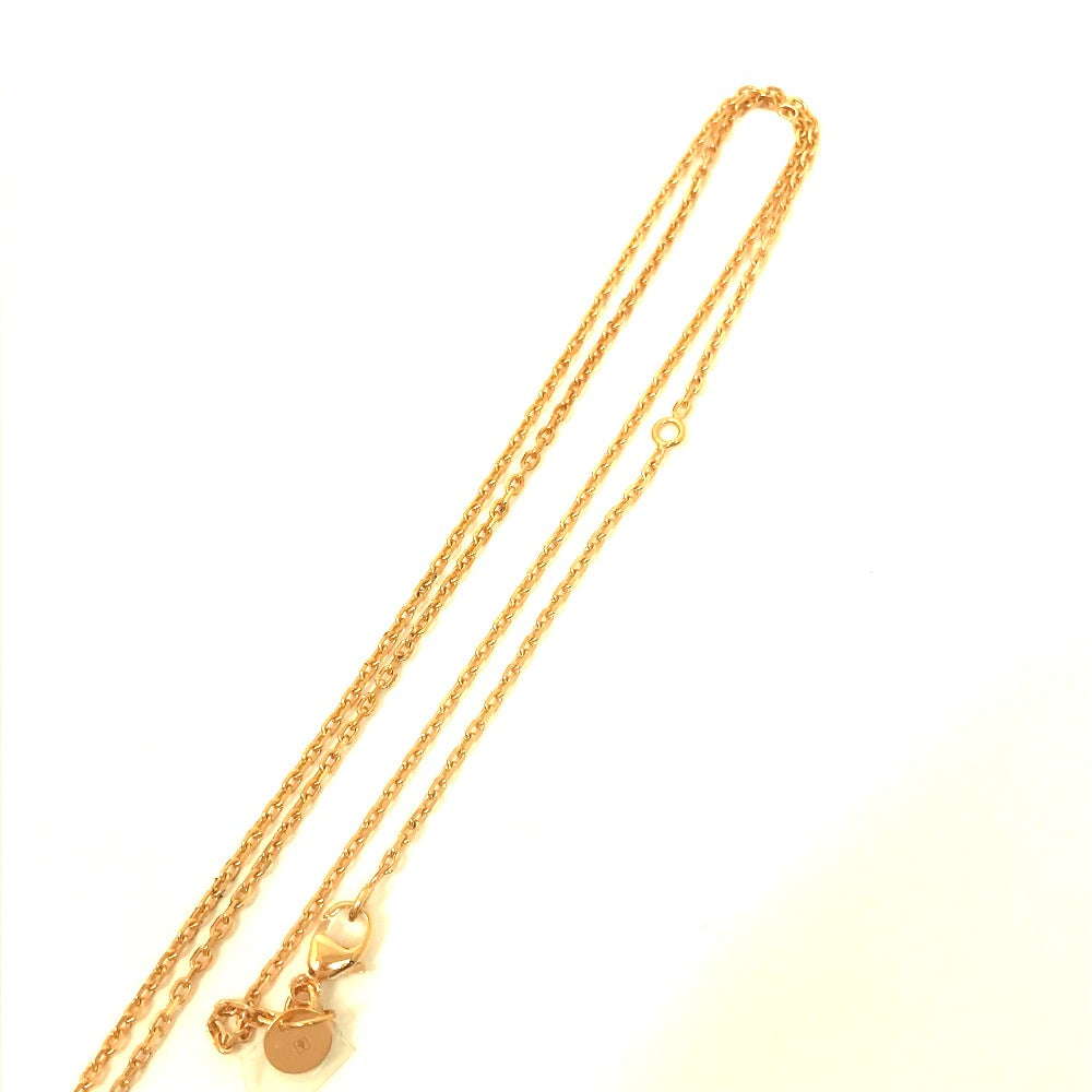 HERMES ハート チェーン アスドゥクール PM ペンダント アクセサリー ネックレス メタル レディース ブラウン