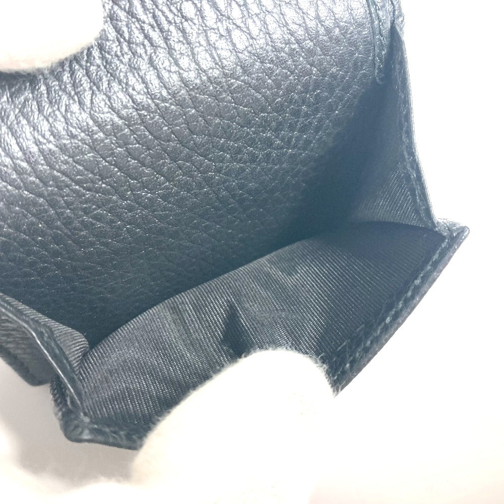 GUCCI 523277 GGマーモント コンパクト ウォレット ミニ 3つ折り財布 レザー レディース ブラック