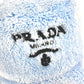PRADA 1HC137 ファー ロゴ バケットハット 帽子 パイル ハット ポリエステル レディース ブルー
