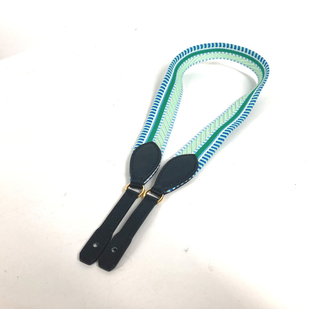 HERMES バンドリエール サングル カヴァル トゥー ゴー (Cavale To Go) ショルダーストラップ レザー/キャンバス レディース グリーン