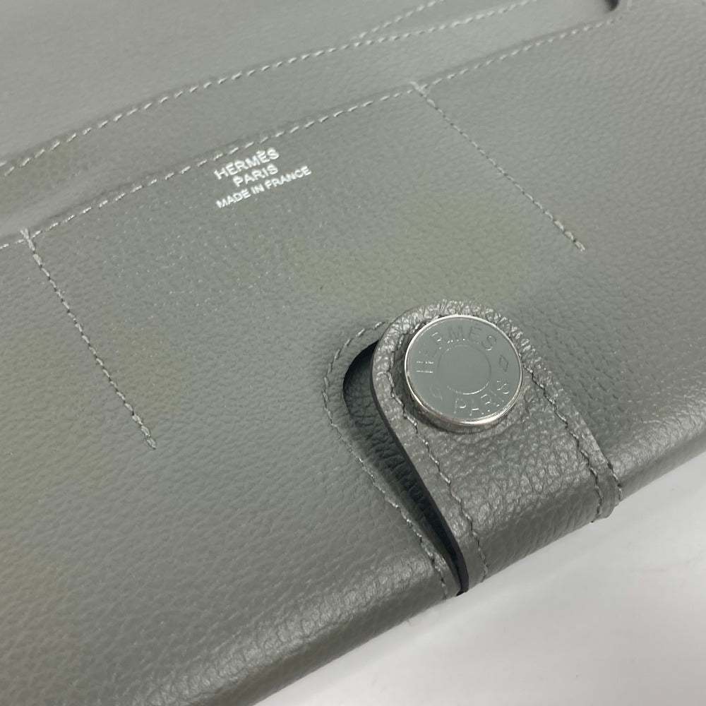 HERMES R.M.S トゥタンマン 札入れ 2つ折り 長財布 エバーカラー レディース グレー