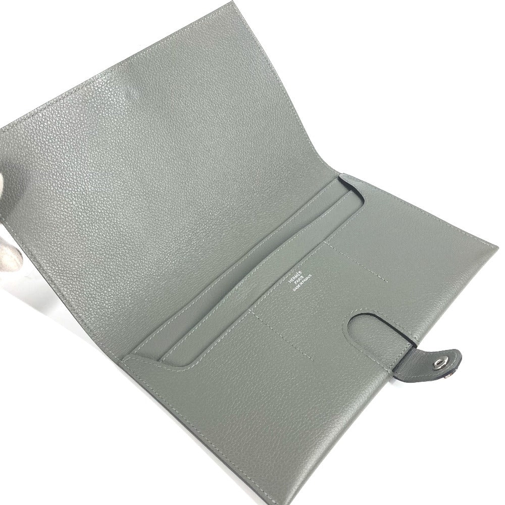 HERMES R.M.S トゥタンマン 札入れ 2つ折り 長財布 エバーカラー レディース グレー