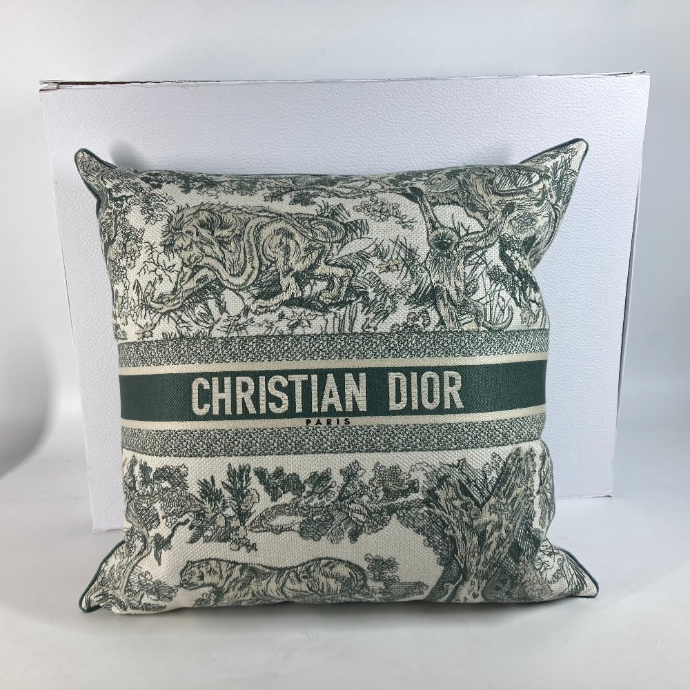 Dior HYP02BCB1U トワルドゥジュイ ピロー 枕 インテリア クッション ポリエステル レディース グリーン