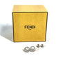 FENDI ラインストーン エフイズ ロゴ アクセサリー ピアス メタル レディース シルバー×ブルー