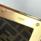 FENDI 8BP129 肩掛け 斜め掛け ポシェット ファースト スモール 2WAY ショルダーバッグ カバン クラッチバッグ レザー レディース ホワイトグレー系