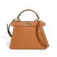 FENDI 8BN335 ピーカブー アイシーユー ISeeU プチ 2WAYバッグ ハンドバッグ 斜め掛け カバン ショルダーバッグ レザー レディース ブラウン