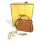 FENDI 8BN335 ピーカブー アイシーユー ISeeU プチ 2WAYバッグ ハンドバッグ 斜め掛け カバン ショルダーバッグ レザー レディース ブラウン