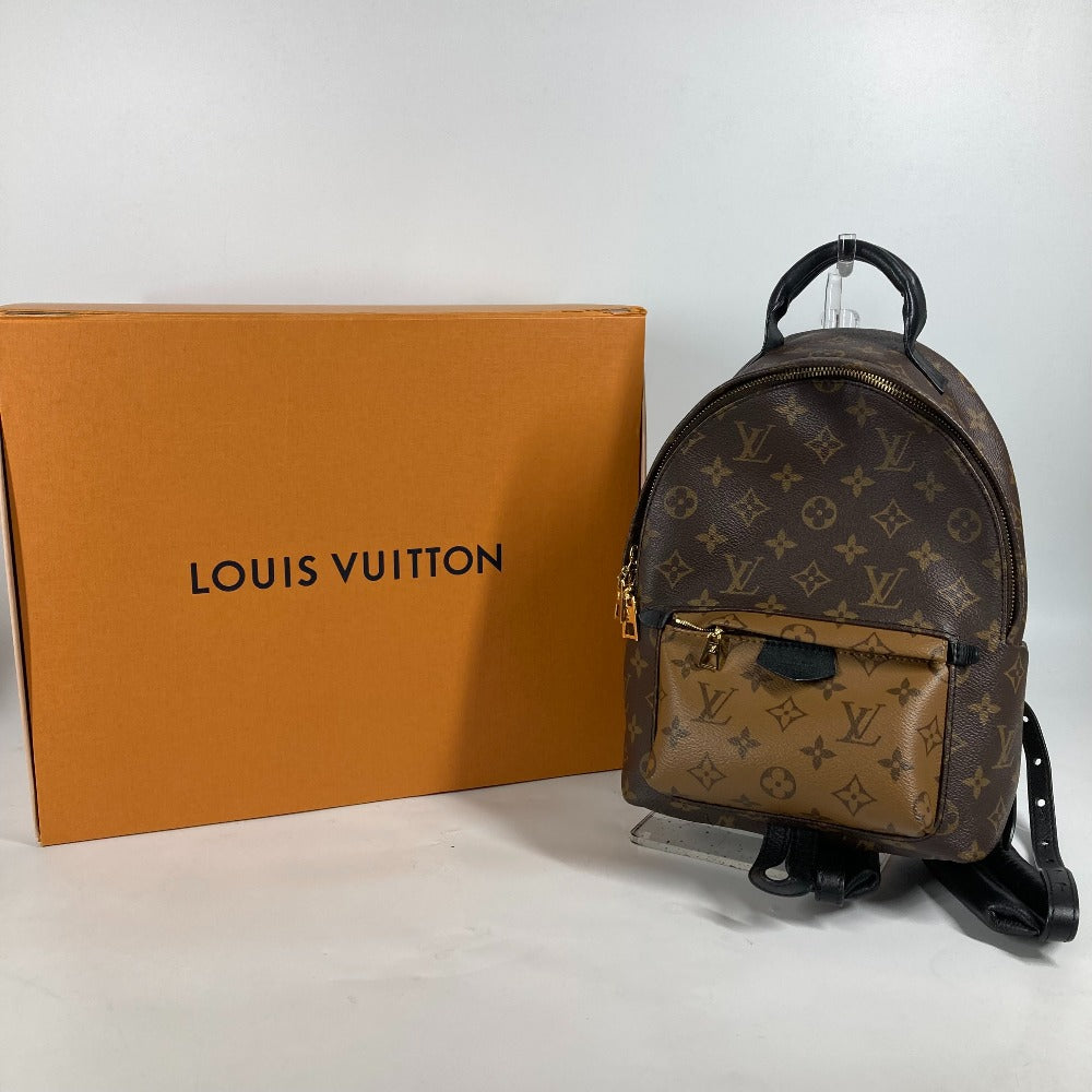 LOUIS VUITTON M44870 モノグラムリバース パームスプリングス バッグパック PM デイパック カバン リュックサック モノグラムリバースキャンバス レディース ブラウン×ベージュ