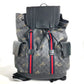 GUCCI 495563 GGスプリーム シェリーライン バックパック リュックサック GGスプリームキャンバス メンズ ブラック