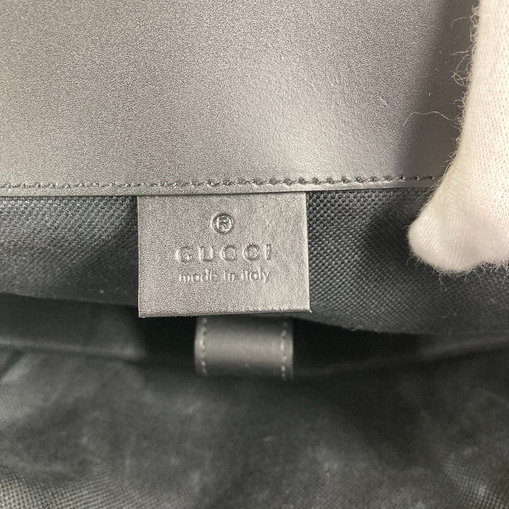 GUCCI 495563 GGスプリーム シェリーライン バックパック リュックサック GGスプリームキャンバス メンズ ブラック