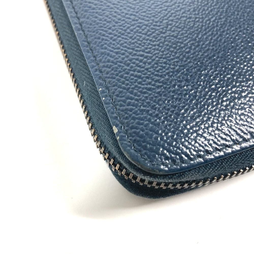 PRADA 2ML220 ロゴ トラベルケース ラウンドファスナー ロングウォレット 長財布 サフィアーノレザ－ メンズ ネイビー