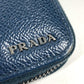 PRADA 2ML220 ロゴ トラベルケース ラウンドファスナー ロングウォレット 長財布 サフィアーノレザ－ メンズ ネイビー