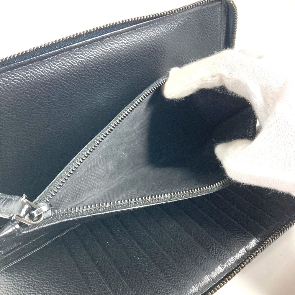 PRADA 2ML220 ロゴ トラベルケース ラウンドファスナー ロングウォレット 長財布 サフィアーノレザ－ メンズ ネイビー