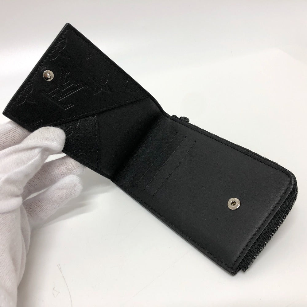 LOUIS VUITTON M81526 モノグラム シャドウ ハイブリッド 財布 ウォレット カードケース 小銭入れ コインケース モノグラムシャドウレザー メンズ ノワール ブラック