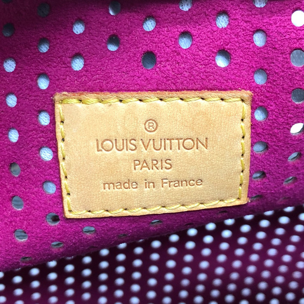 LOUIS VUITTON M95180 モノグラム ペルフォ スピーディ30 ミニボストンバッグ ハンドバッグ モノグラムキャンバス レディース フューシャ ブラウン×パープル系