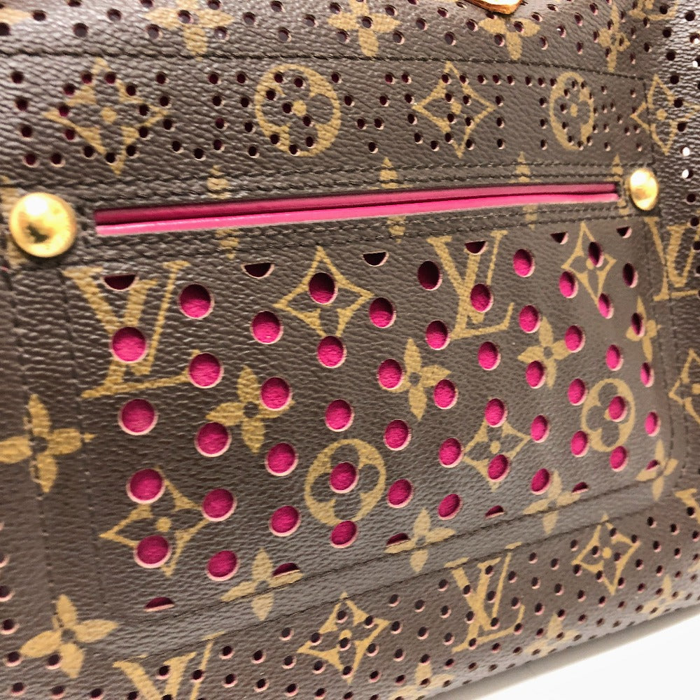 LOUIS VUITTON M95180 モノグラム ペルフォ スピーディ30 ミニボストンバッグ ハンドバッグ モノグラムキャンバス レディース フューシャ ブラウン×パープル系