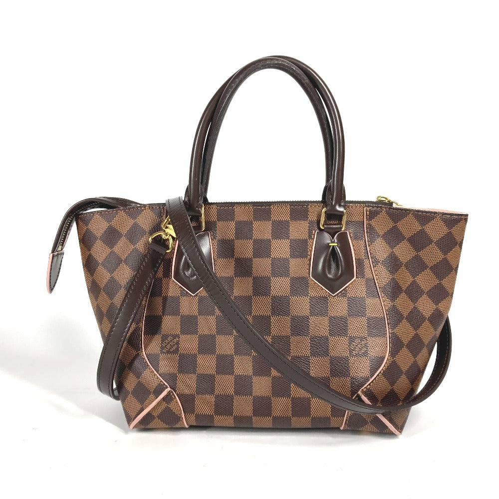 LOUIS VUITTON N41554 ダミエ カイサPM 2WAYバッグ ショルダーバッグ 斜め掛け 肩掛け ハンドバッグ ダミエキャンバス レディース ローズバレリーヌ ブラウン×ピンク