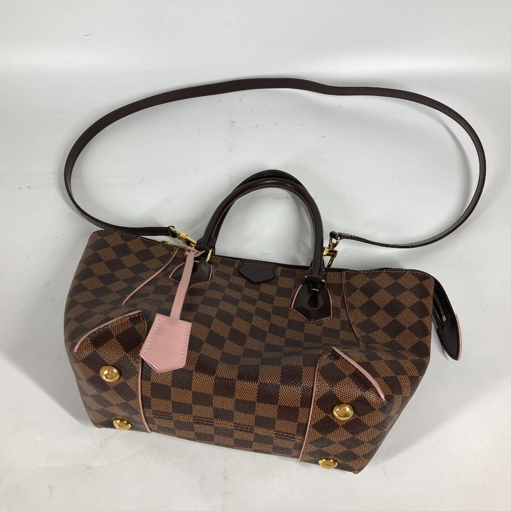 LOUIS VUITTON N41554 ダミエ カイサPM 2WAYバッグ ショルダーバッグ 斜め掛け 肩掛け ハンドバッグ ダミエキャンバス レディース ローズバレリーヌ ブラウン×ピンク