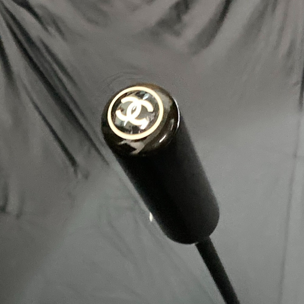 CHANEL インテリア カメリア パラソル 長傘 アンブレラ 傘 ポリエステル レディース ベージュ
