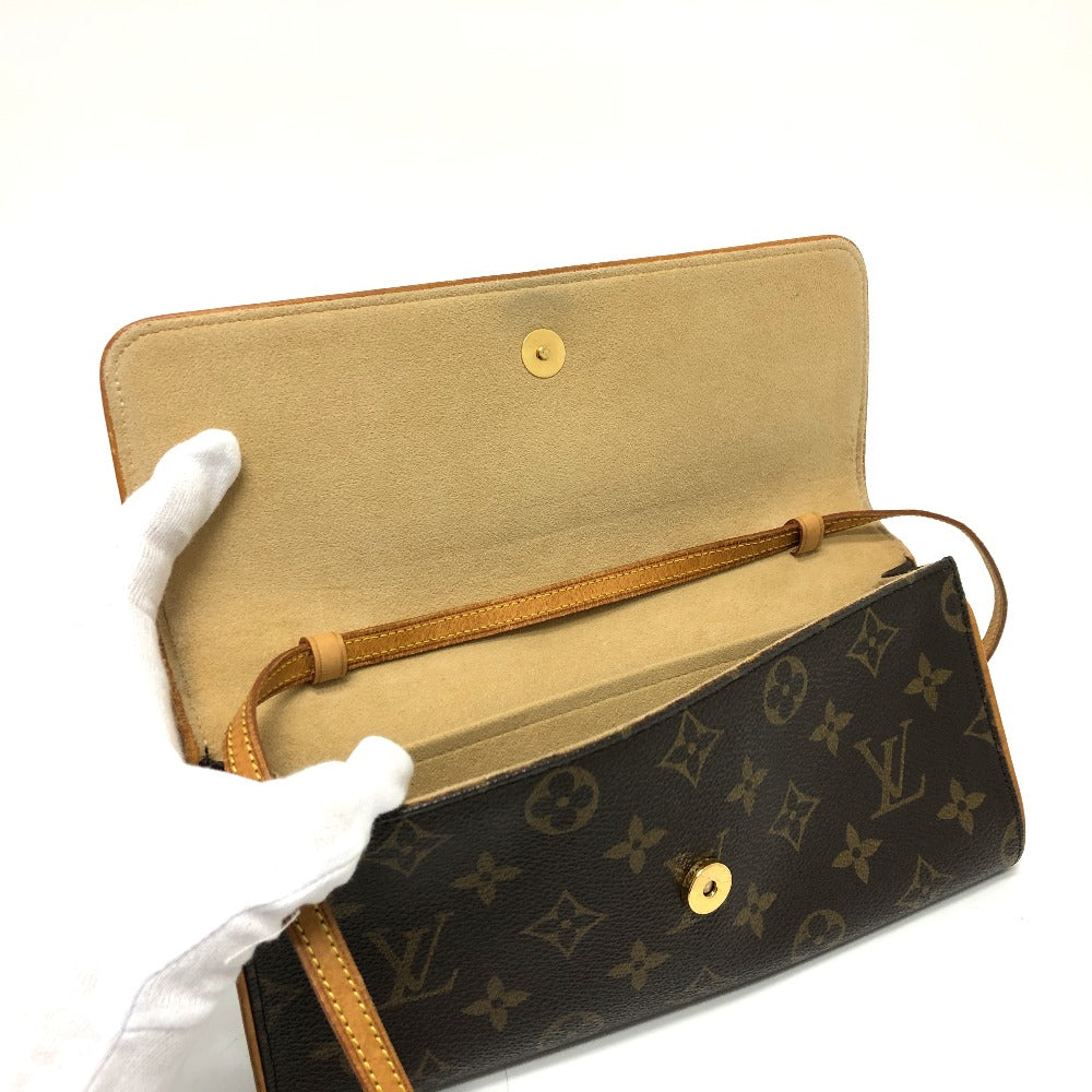 LOUIS VUITTON M51852 モノグラム ポシェット・ツインGM バッグ カバン 斜め掛けバック ショルダーバッグ モノグラムキャンバス レディース ブラウン