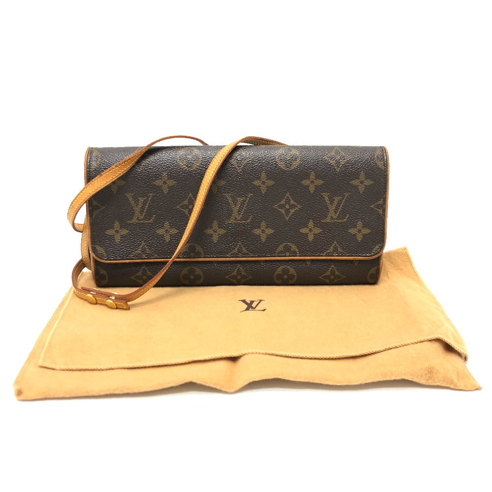LOUIS VUITTON M51852 モノグラム ポシェット・ツインGM バッグ カバン 斜め掛けバック ショルダーバッグ モノグラムキャンバス レディース ブラウン