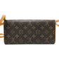 LOUIS VUITTON M51852 モノグラム ポシェット・ツインGM バッグ カバン 斜め掛けバック ショルダーバッグ モノグラムキャンバス レディース ブラウン