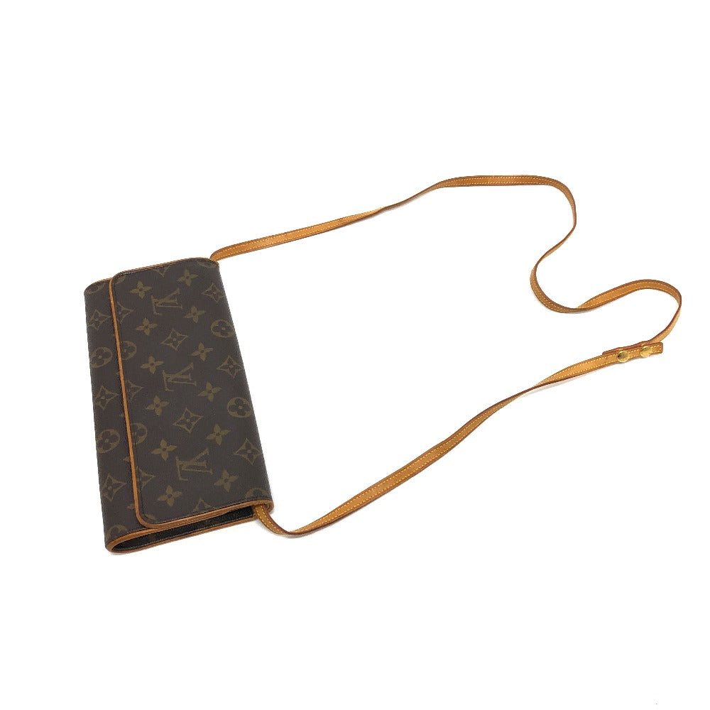 LOUIS VUITTON M51852 モノグラム ポシェット・ツインGM バッグ カバン 斜め掛けバック ショルダーバッグ モノグラムキャンバス レディース ブラウン