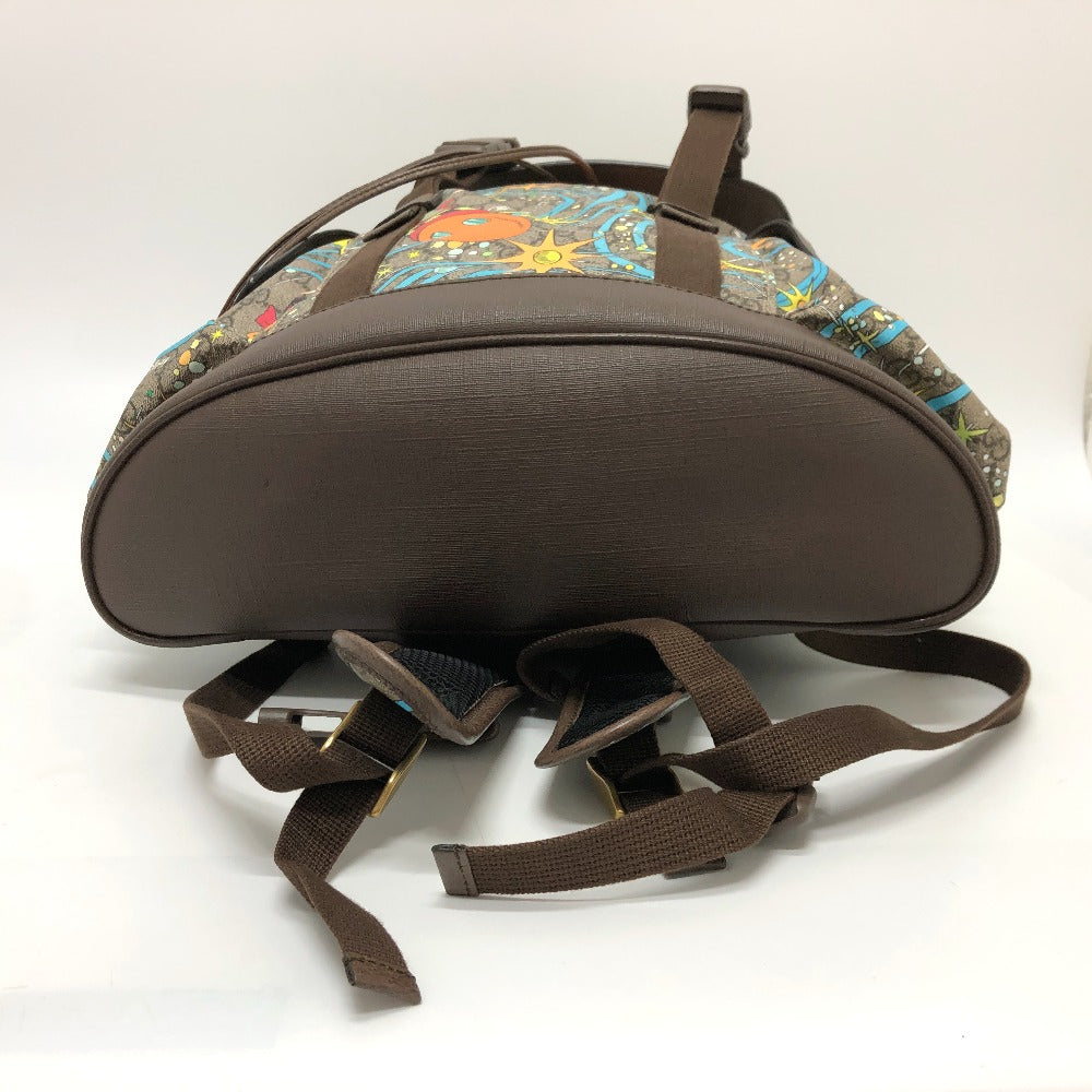 GUCCI 645051 GGスプリーム ドナルドダック DISNEY ディズニー バックパック リュックサック GGスプリームキャンバス ユニセックス ベージュ×ブラウン×ブルー