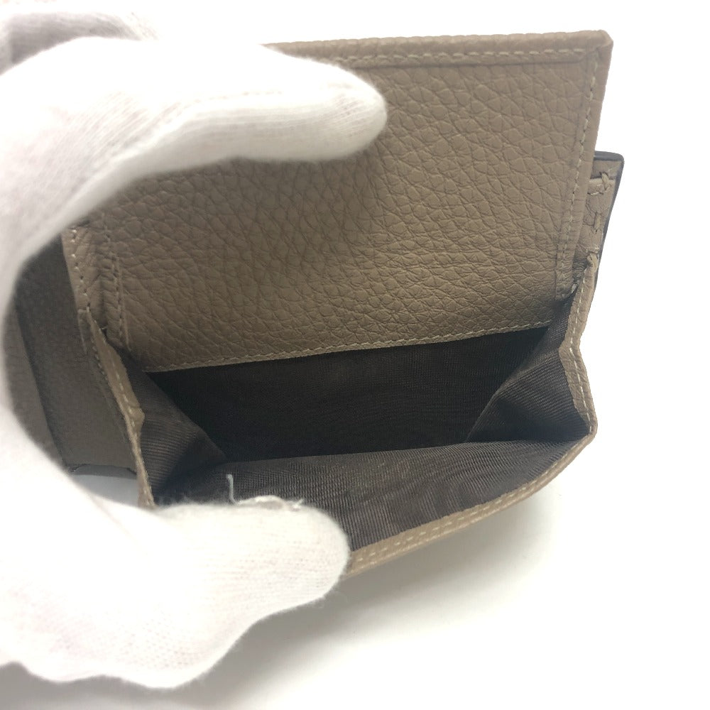 FENDI 7M0194 ステッチ セレリア 2つ折り財布 財布 ウォレット 2つ折り財布 レザー メンズ グレー