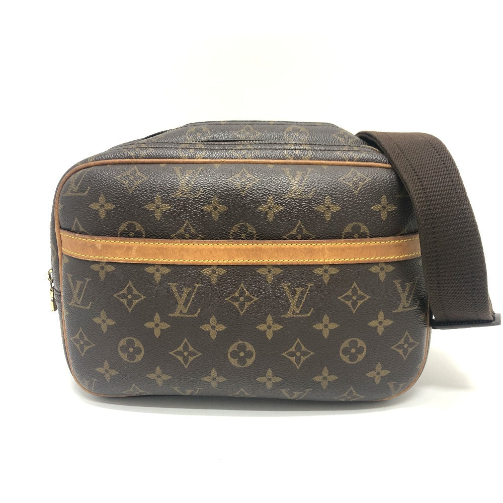 LOUIS VUITTON M45254 モノグラム リポーターPM Wジップ 斜め掛けバック 肩掛けバック カバン バック ショルダーバッグ モノグラムキャンバス レディース ブラウン