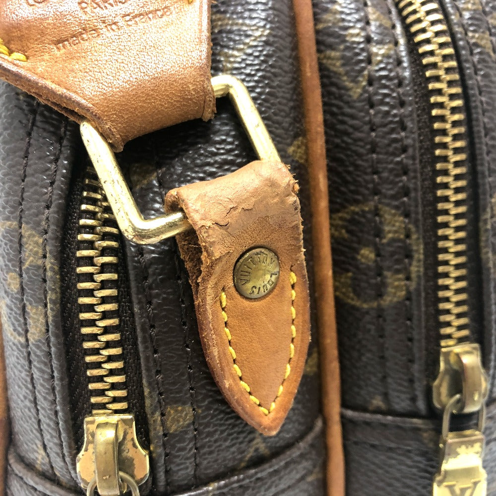 LOUIS VUITTON M45254 モノグラム リポーターPM Wジップ 斜め掛けバック 肩掛けバック カバン バック ショルダーバッグ モノグラムキャンバス レディース ブラウン