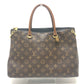 LOUIS VUITTON M41064 モノグラム パラス 2WAY ショルダーバッグ 斜め掛け 肩掛け ハンドバッグ モノグラムキャンバス レディース ブラウン×ブラック