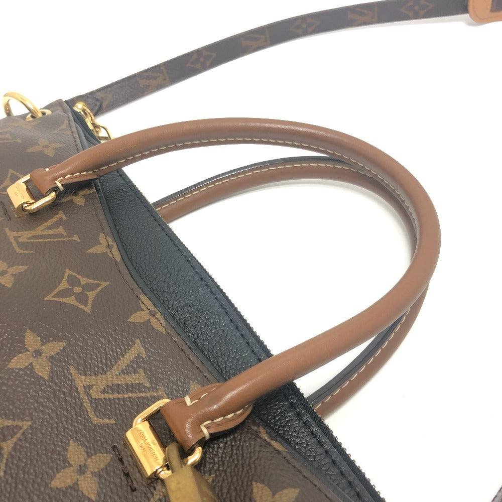 LOUIS VUITTON M41064 モノグラム パラス 2WAY ショルダーバッグ 斜め掛け 肩掛け ハンドバッグ モノグラムキャンバス レディース ブラウン×ブラック