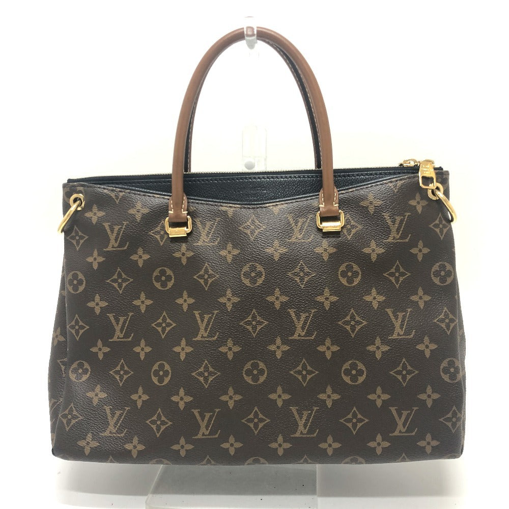 LOUIS VUITTON M41064 モノグラム パラス 2WAY ショルダーバッグ 斜め掛け 肩掛け ハンドバッグ モノグラムキャンバス レディース ブラウン×ブラック